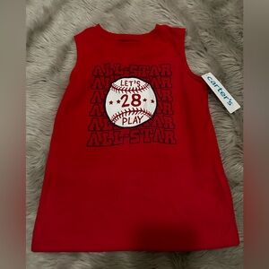 Kids Red All-Star Sleeveless Shirt